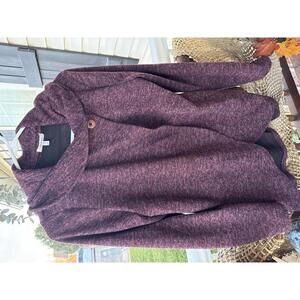 Maurices Women's Maroon Button-Front Sweater Jacket Size S